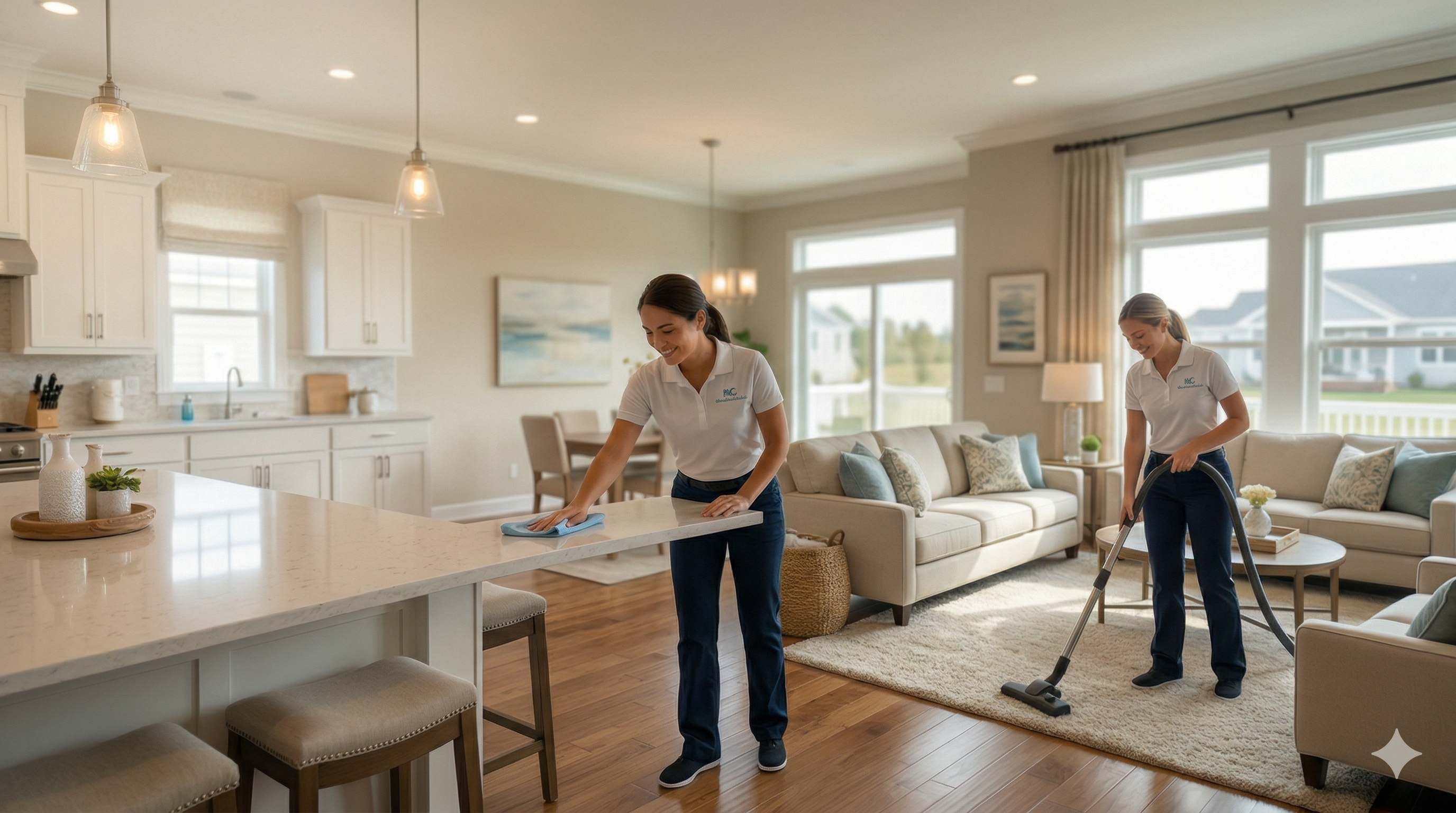 Professional cleaners from KC Cleaning LLC working